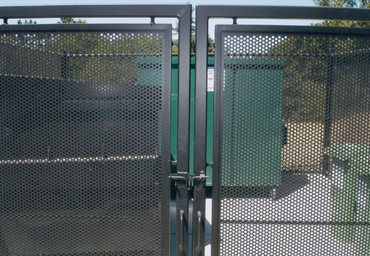 custom security fence and gate